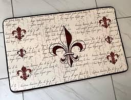 Marco Interantional Inc. Fleur De Lis Microfiber Memory Foam ...