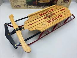 Flexible Flyer Classic Racer Miniature Sled Roadmaster R6819T W Original Box VTG | eBay