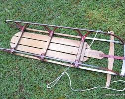 Vintage SNO SURFER Sled True Temper Wooden Snow Sled Large Kids Wood Sled Red Metal Runners Rustic Winter Porch Holiday Decor Panchosporch - Etsy Ireland