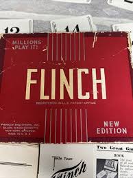 1938 Flinch Card Game Parker Brothers Blue Card Game Complete Red Box Vintage | eBay