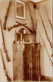 Guns Rifles on Wall Cabinet Unknown Location Unused Real Photo Postcard F86 | eBay