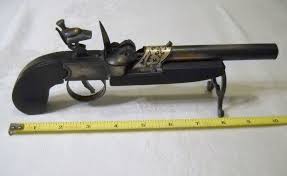 Unknown Flintlock Pistol Gun Lighter Tinder Antique 10633709 - GunAuction.com