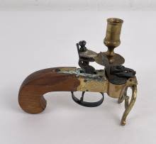 Sold at Auction: ITALIAN FLINTLOCK CANDLE LIGHTER ...