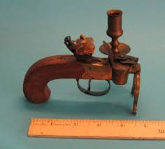 Unusual FLINTLOCK action Candle Lighter | #172334588