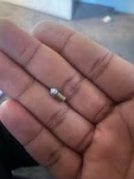 I got shot at with this weird bullet it's small but it broke ...