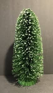 Vintage Style~13” Glitter Bottle Brush Christmas Tree | eBay