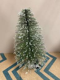 Snowy Long Needle Pine Trees on Wood - Small – Scraps