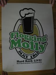 Flogging Molly Poster Silk Screen Signed Numbered Hard Rock ...
