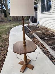 Tell City Chair Company Solid Wood Tanbark Oak Floor Lamp | eBay