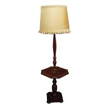 Art Nouveau Floor Lamp with Table, 1920s | Chairish