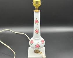 Vintage Laura Ashley Lamp Base – Blue & White Ceramic Table Lamp, Floral English Cottagecore, 1980s Lighting Working - Etsy