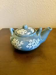 Blue and White Floral One Cup Teapot with Tea Strainer | eBay