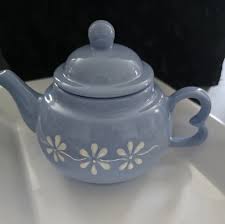 Kitchen | Blue Teapot With Floral Design | Poshmark
