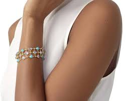 Temple St. Clair 18K Yellow Gold Moonstone and Turquoise Bracelet – Long's Jewelers