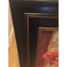 Kirkland's Large Floral Wall Art w/ Wooden Frame - AptDeco