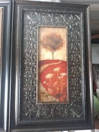 Set Of 3 Framed Art Print Wall Picture Black Cherry Frame Ornate Matting Very Ni | eBay