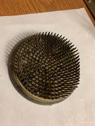 Vintage Cast Iron Flower Frog 3” In Diameter. 1” Tall. Floral Arrangements. | eBay