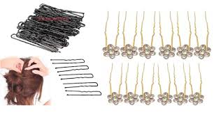 MANODHRUVA Women's Hair Accessories Combo Pack (40 Juda Pins ...