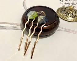 Mini Copper Hair Forks-czech Crystal Hair Stick-small Hair ...