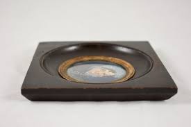 Early 19th Century Framed French Miniature Portrait, Woman in Lace Cap and Collar For Sale at 1stDibs