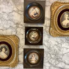 Group of Three Original Miniature Oils on Board – Cultural Attaché