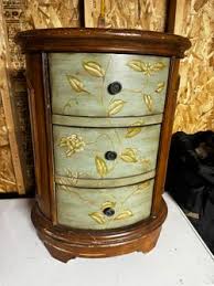 Delilah Oval Aged Walnut Wood Storage Cabinet for Sale in Lombard, IL - OfferUp