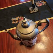 Rare large 1880's Graniteware and pewter coffee server. | eBay