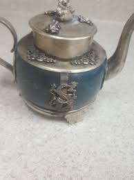 CHINESE TEA POT MINIATURE MIXED MATERIALS ANTIQUE C 1880 GARNET BODY MARKED | eBay