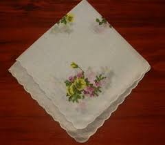 Vintage Ladies Handkerchief Hankie Unused Fine Cotton Summer ...