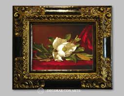 Picture "Magnolia on red (Right)" . 64x54 cm - Sale of paintings