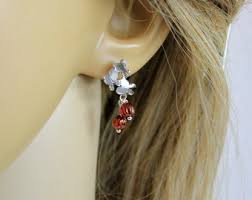 Mocha Brown Jewelry Silver Butterfly Stud Earrings, Dangle Everyday Earrings Friend Gifts for Woman Birthday, Novelty 2021 Jewelry Botanical - Etsy