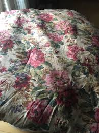 Chaps Rosemont Queen Comforter Pink Tan Rose Floral Green | eBay