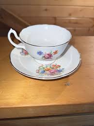 VINTAGE VANDERWOOD FINE BONE CHINA TEA CUP & SAUCER ENGLAND ...