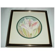 Framed Beautifully-Rendered Signed Original Vintage Round ...