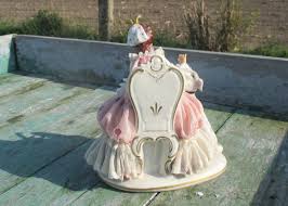 Porcelain Lady With Dog Figurine Marked Dresden Lace Victorian Gorgeous - Collectors in the House