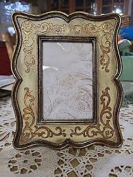 Vntg Golden Scrolled Ornate Picture Frame 9" X 7.5" | eBay