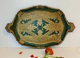 Vintage, Gilded, Hand Carved Florentine Tray, Made in Italy, - Etsy