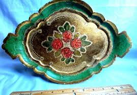 Wood 1850-1899 Time Period Manufactured Collectible Trays for sale | eBay