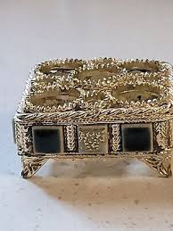 Vintage Lipstick Holder Florenza Mosaic Green And White ...