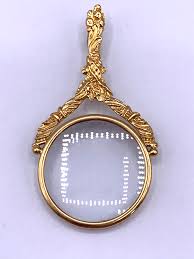 ANTIQUE 18K GOLD MAGNIFYING GLASS & PENDANT ...