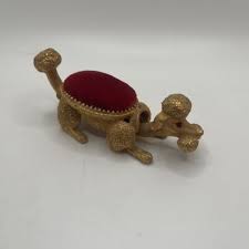 Vintage Signed Florenza Trembler Poodle Dog Hat Pin Cushion ...
