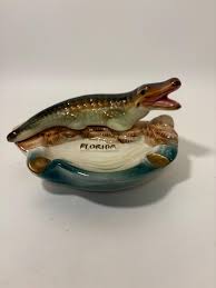 Mid Century Ceramic Alligator Ashtray - Etsy