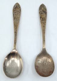 Mickey Mouse Pair of Vintage Spoons - ID: novdisneyana20003 ...