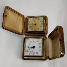 French and German Folding Alarm Clocks Vedette and Kienzle - Set of 2 | eBay