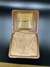 13 Vintage Florn Travel Alarm Clock Tan Leather Case Gold Trim USA · Whatnot: Shop, Sell, Connect
