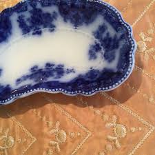 Flo Blue Kidney Shaped Nut Dish Bowl 7 1/2” X 4” | eBay
