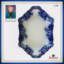 ANTIQUE FLOW BLUE BROOKLYN ROYAL SEMI ...