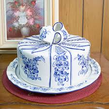 Купить vtg andrea by sadek ceramic coffee cup yellow lattice hand painted blue flowers (0), США