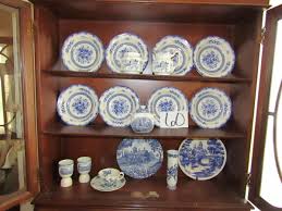 LOT 60 BLUE & WHITE DISHES BY SEVERAL MAKERS ...