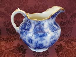 Warwick China Flow Blue Pitcher - Nice! | eBay